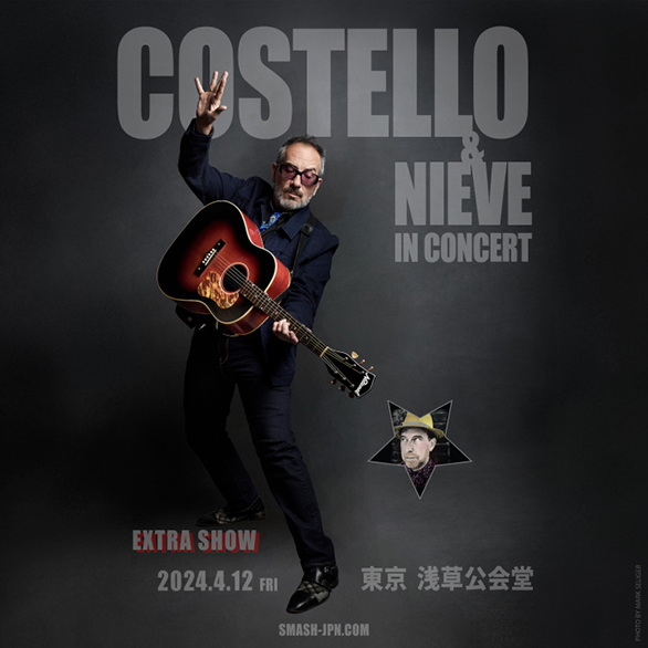 「ELVIS COSTELLO ＆ STEVE NIEVE」のチラシ