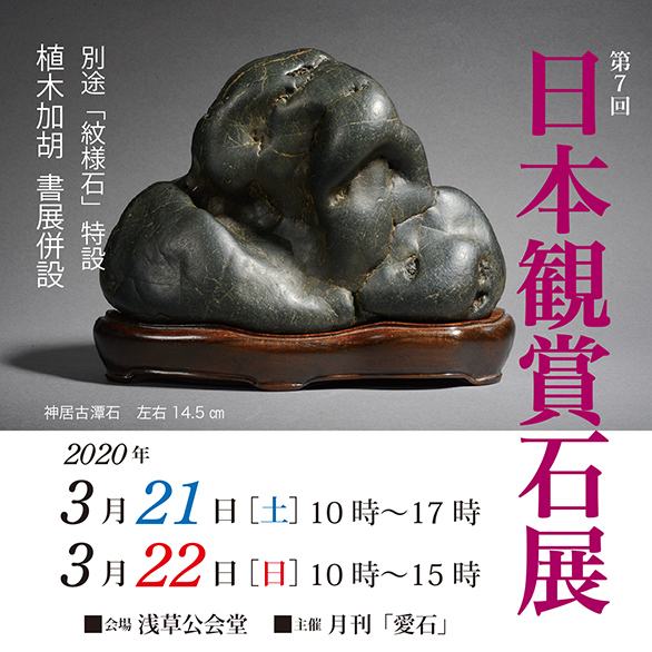「第7回 日本観賞石展」のチラシ